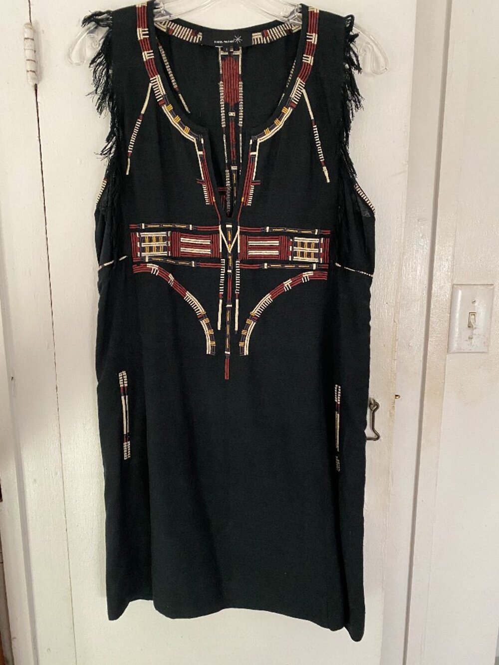 Isabel Marant Raw Silk Embroidered Dress